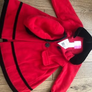 Girl red jacket and hat